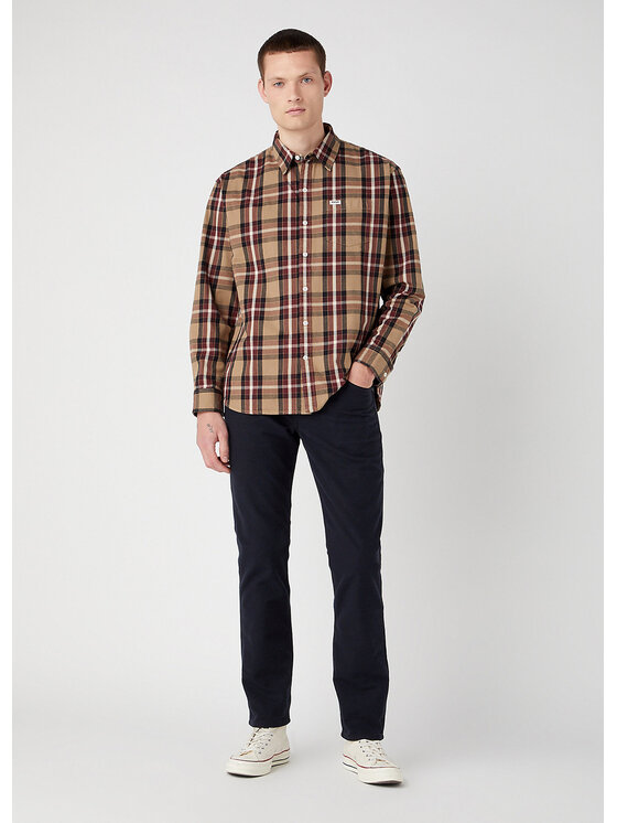 Wrangler Wrangler Pantaloni di tessuto GREENSBORO Nero Straight Fit
