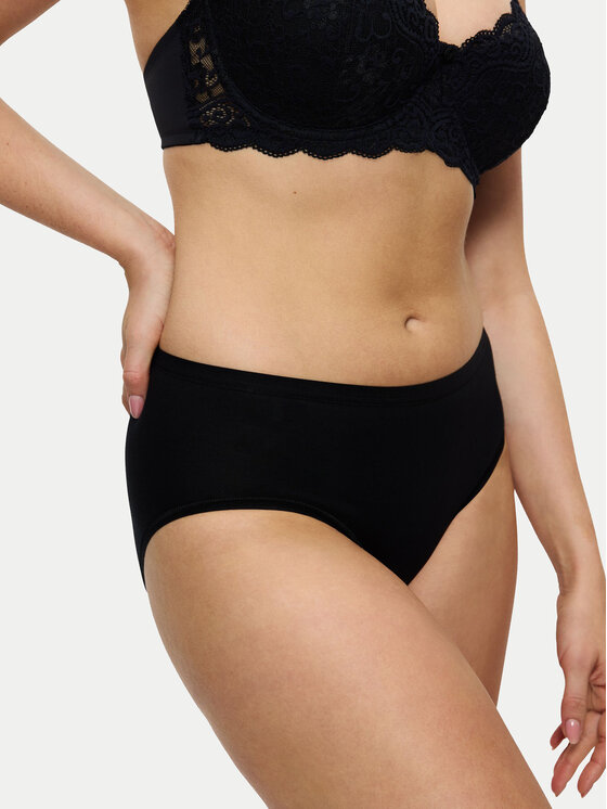 Triumph Triumph Mutande classiche a vita alta Sense Of Cotton 10224970 Nero