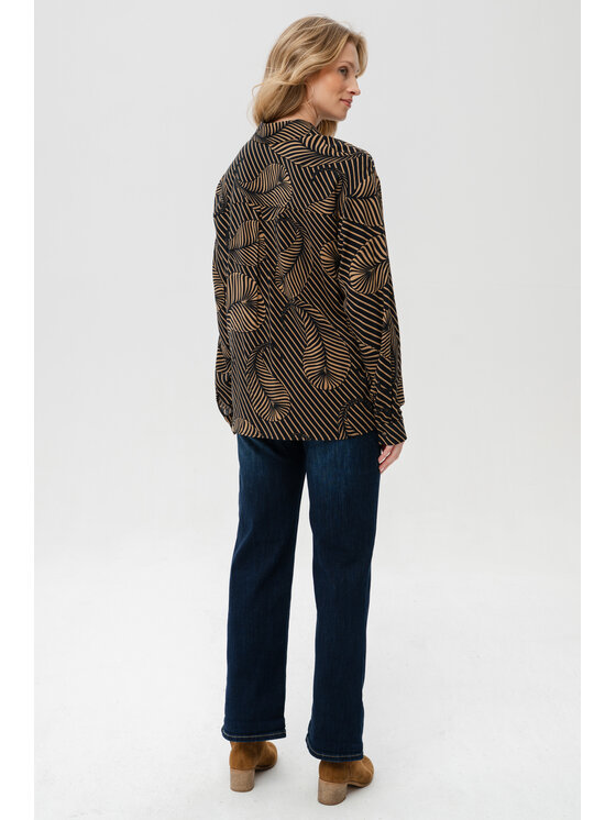 blue shadow blue shadow Koszula Merry Czarny Regular Fit