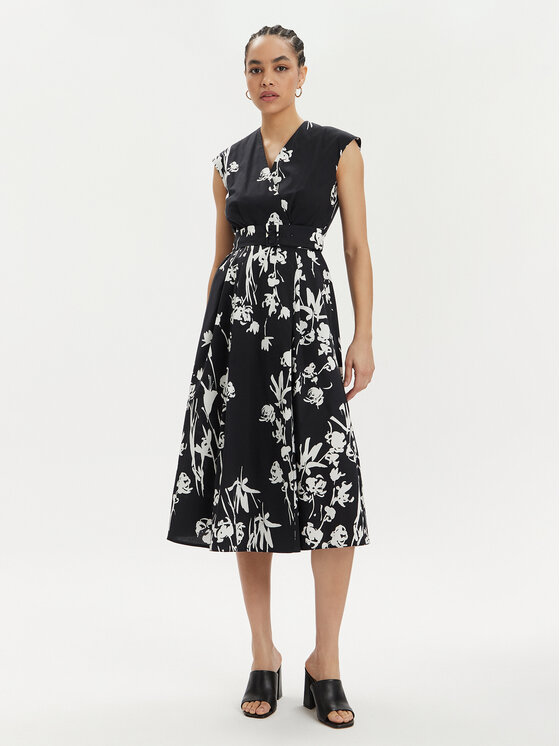 Marella Marella Ljetna haljina Taxi 2413221332 Crna Regular Fit