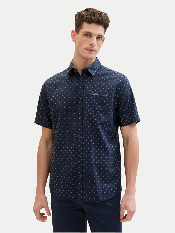 Tom Tailor Košeľa 1040138 Tmavomodrá Regular Fit