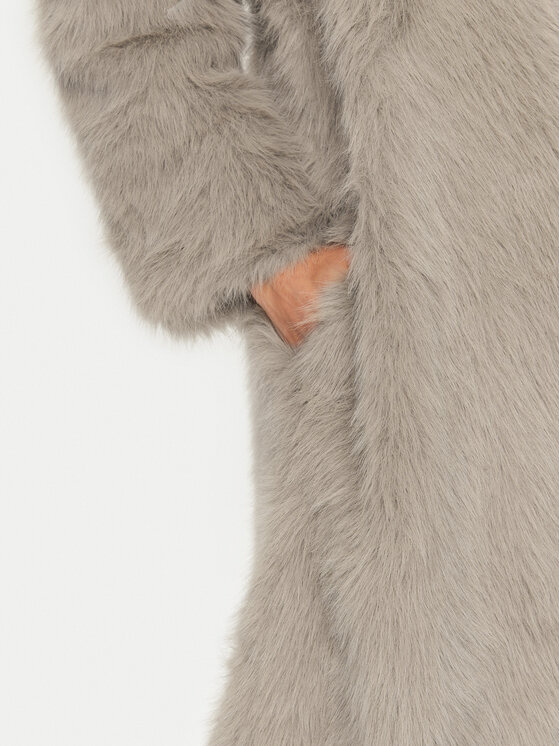 Eleh Eleh Шуба E00192 Бежевий Regular Fit