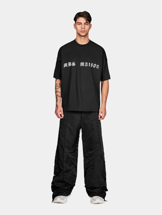 MADE BY SOCIETY MADE BY SOCIETY T-Shirt Oath - T17993 Czarny Basic Fit
