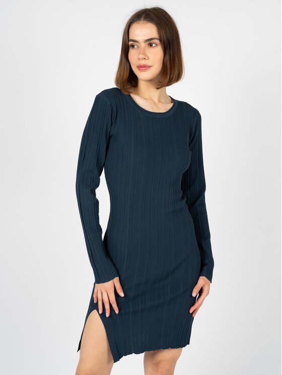 Silvian Heach Silvian Heach Každodenní šaty GPP23253VE Tmavomodrá Slim Fit