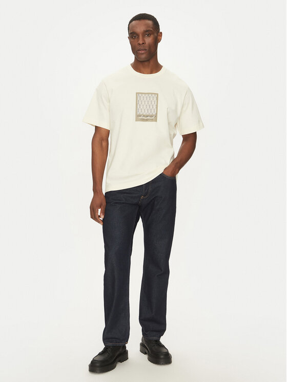 Jack&Jones Jack&Jones T-krekls Islington 12273019 Écru Loose Fit