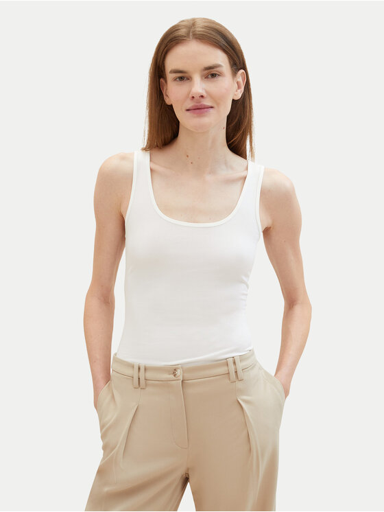 Top Tom Tailor, Größe XS Weiß 1040552
