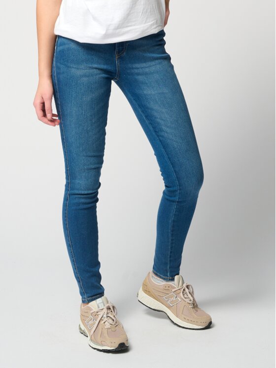TeeShoppen TeeShoppen Jeansy Oryginalne dżinsy chude Niebieski Skinny Fit