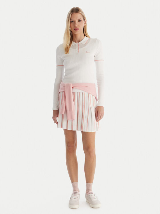 Guess Guess Polokošile V5GP00Z3D60 Bílá Slim Fit