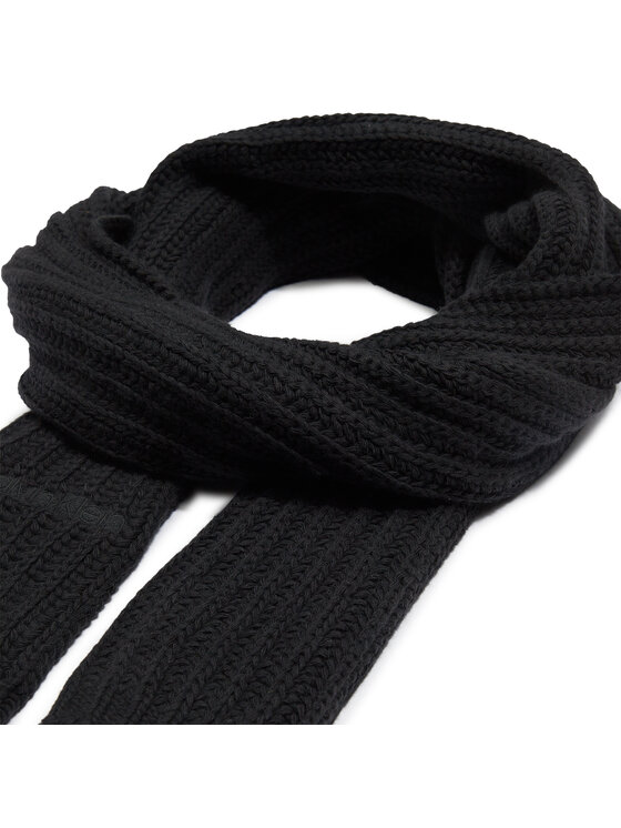 Calvin Klein Calvin Klein Szalik Oversized Knit Scarf 30X180 K60K608496 Czarny