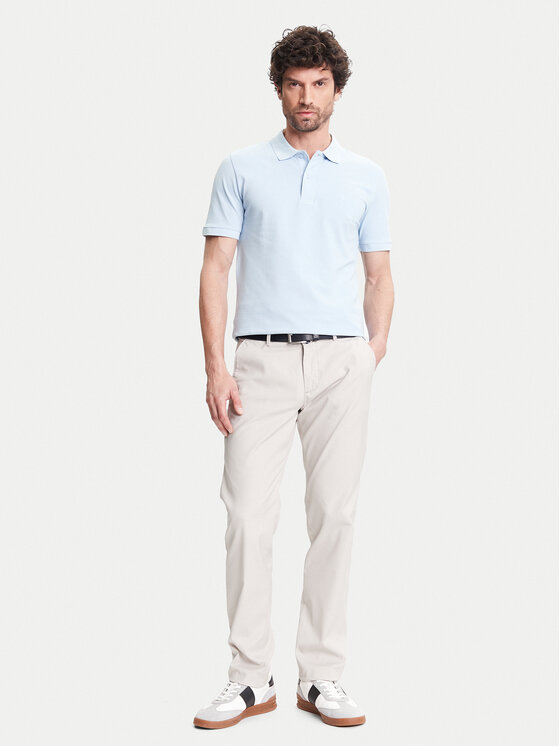 Pierre Cardin Pierre Cardin Тениска с яка и копчета C5 21354.2110 Светлосиньо Regular Fit