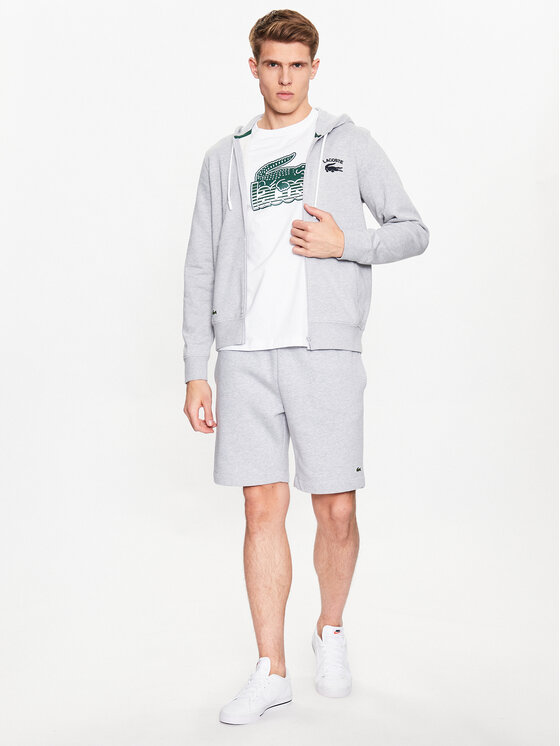 Lacoste Lacoste Športové kraťasy GH9627 Sivá Regular Fit