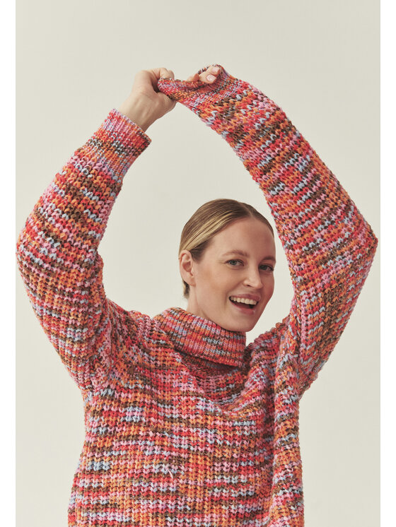 TATUUM Tatuum Sweter MELANIE Pomarańczowy Oversize