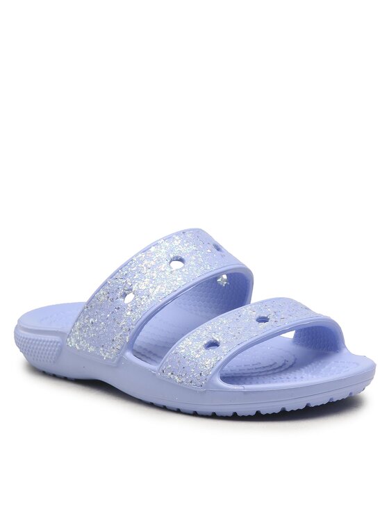 Crocs Crocs Klapki Classic Glitter Sandal K 207788 Fioletowy