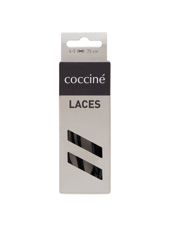 Coccine Coccine Șireturi pentru încălțăminte SZNUROWADŁA 75 cm F2 WOSKOWANE v.AZ Negru
