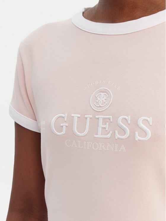 Guess Guess Sukienka codzienna V6GK05 K2988 Różowy Regular Fit