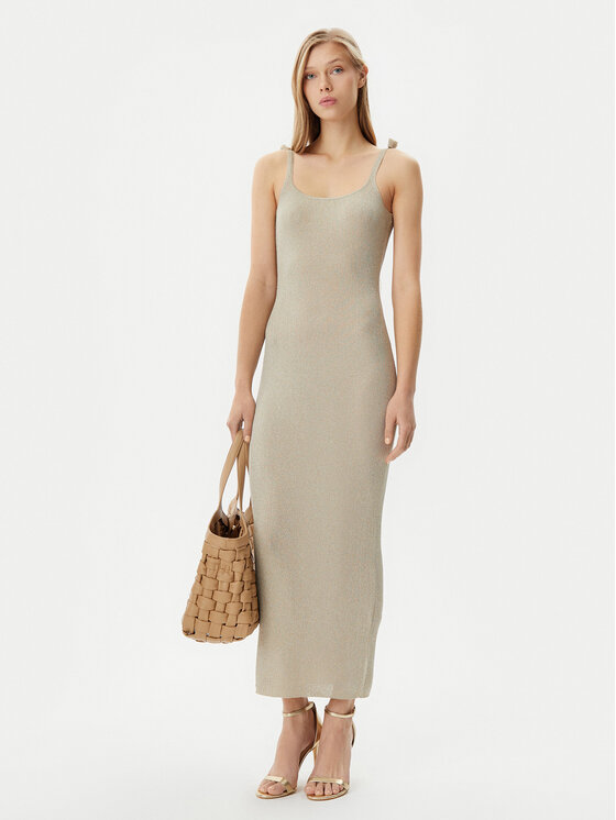 Marella Marella Vestito di maglia Porto1 2513321121 Beige Slim Fit