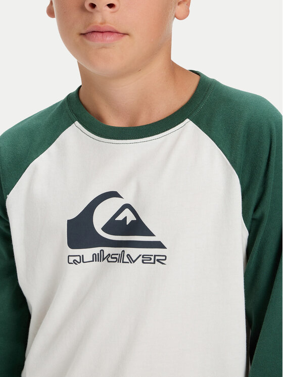 Quiksilver Quiksilver Blusa Ev Omni Logo Raglan EQBZT04916 Bianco Regular Fit