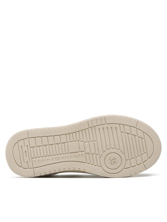 Tommy Hilfiger Tommy Hilfiger Sneakersy Stripes Low Cut Lace-Up Sneaker T3X9-32848-1355 S Biały