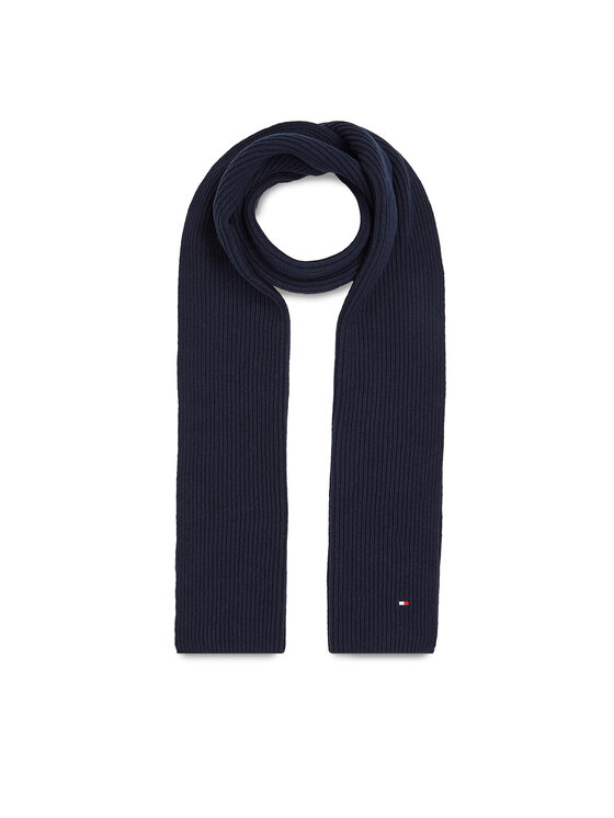 Fular Tommy Hilfiger Essential Flag Scarf AM0AM11480 Bleumarin