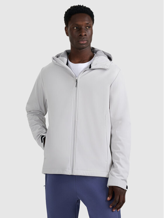 4F 4F Kurtka wielofunkcyjna MIDSHOP TEXTILE Szary jasny Regular Fit
