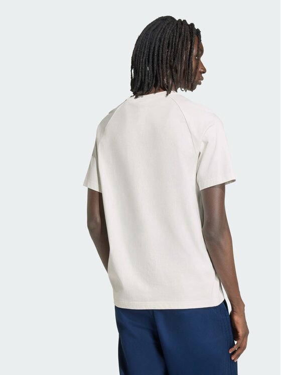 adidas adidas T-Shirt CHEST STRIPES Biały Regular Fit
