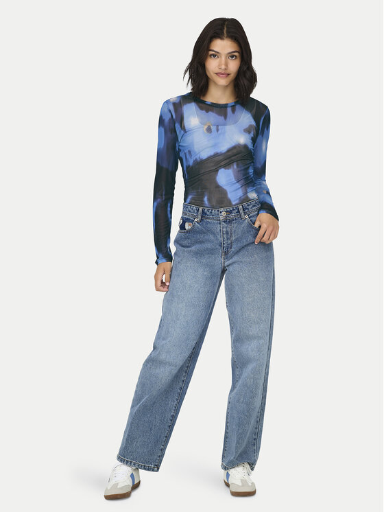 JDY JDY Блузка Elsa 15303787 Голубий Slim Fit
