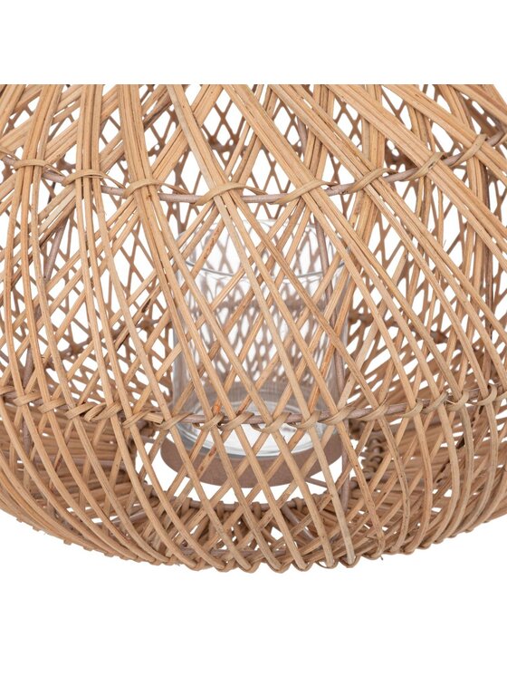 MIAhome MIAhome Lampion rattanowy LATERNA-I 38 cm Brązowy