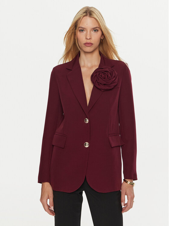 Maryley Maryley Pintsak 24IB202/43GI Bordoopunane Regular Fit