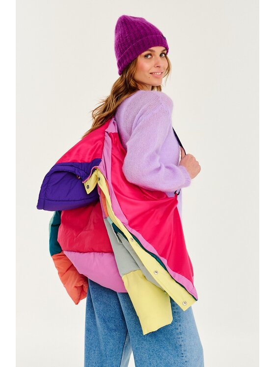 NAOKO NAOKO Kurtka zimowa Tromso Colorblock Kolorowy Regular Fit