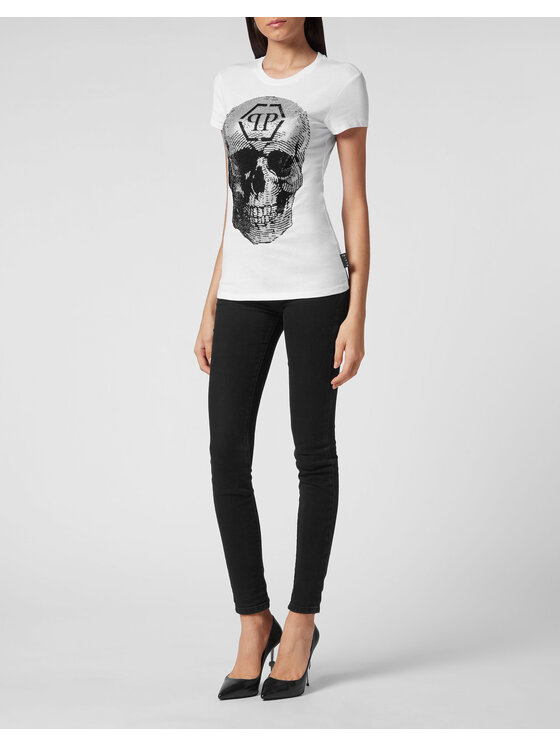PHILIPP PLEIN PHILIPP PLEIN T-shirt 2557 Bianco Regular Fit