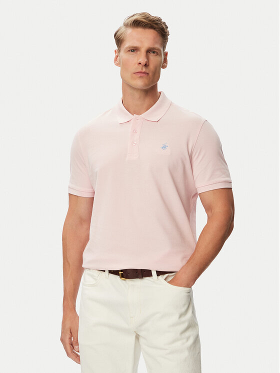 Beverly Hills Polo Club Tricou polo P-SS26M-P42560_BBU Roz deschis Regular Fit