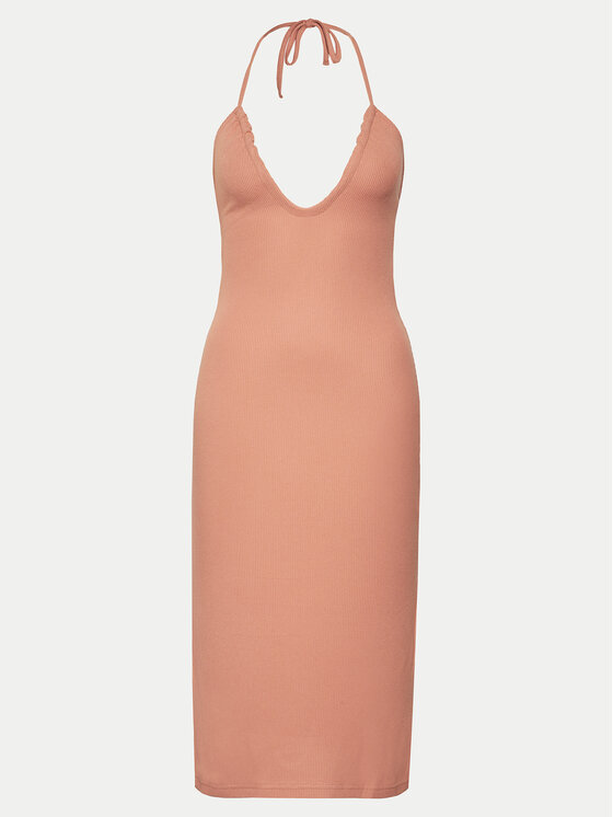 Roxy Roxy Φόρεμα καλοκαιρινό Late Sunset ERJKD03467 Πορτοκαλί Slim Fit