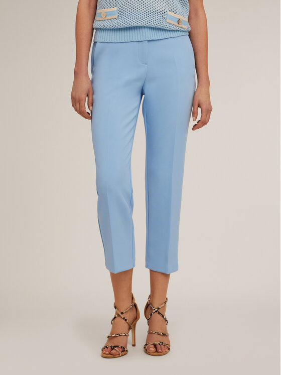 Motivi Motivi Pantaloni di tessuto P195Q003748N004 Turchese Regular Fit