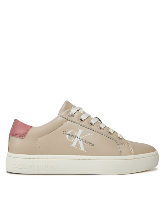 Sneakers Calvin Klein Jeans Classic Cupsole Laceup YW0YW01269 Eggshell/Ash Rose 02U