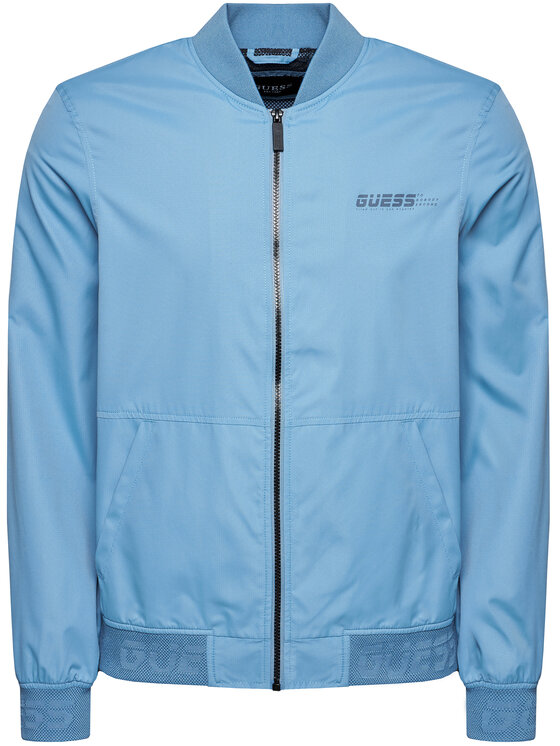 Guess Bomber Bunda Fullzip U1ga00 Wo05g Modra Regular Fit Modivo Sk