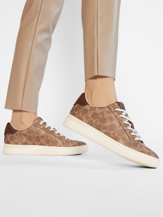 Coach Coach Sneakersy Lowline Luxe Sig G5061 Hnědá