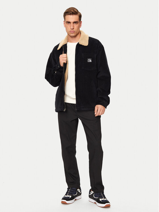 Quiksilver Quiksilver Μπουφάν μεταβατικό DNA Sherpa Harrington EQYJK04064 Μαύρο Regular Fit
