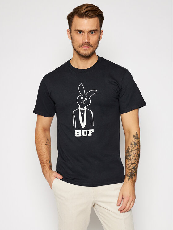 HUF HUF Футболка PLAYBOY Mr Playboy TS01467 Чорний Regular Fit