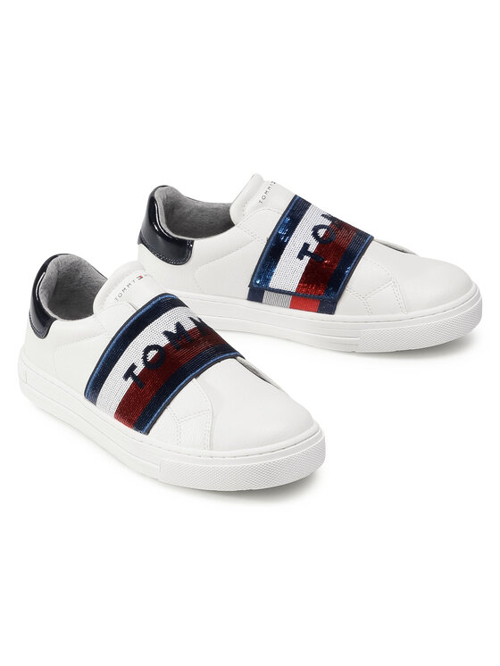 Tommy Hilfiger Tommy Hilfiger Sneakersy Low Cut Sneaker T3A4-30797-1017 S Biały