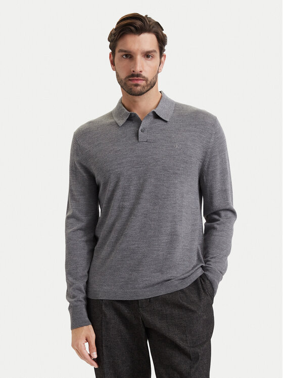 Calvin Klein Calvin Klein Polo majica LV04LD319G Siva Regular Fit