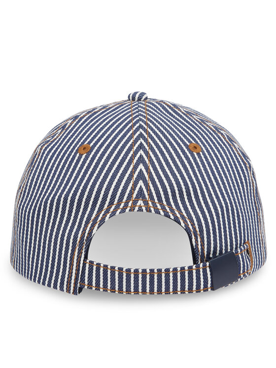 Tommy Jeans Tommy Jeans Czapka z daszkiem Tjm Heritage Stripe Cap AM0AM13358 Granatowy
