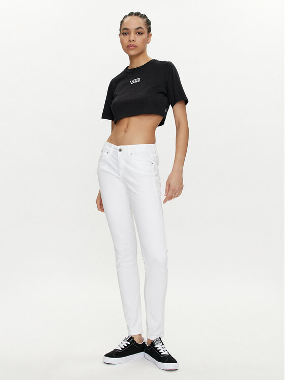 Vans Vans T-Shirt Flying V Crew Crop Ii VN000GFF Czarny Regular Fit