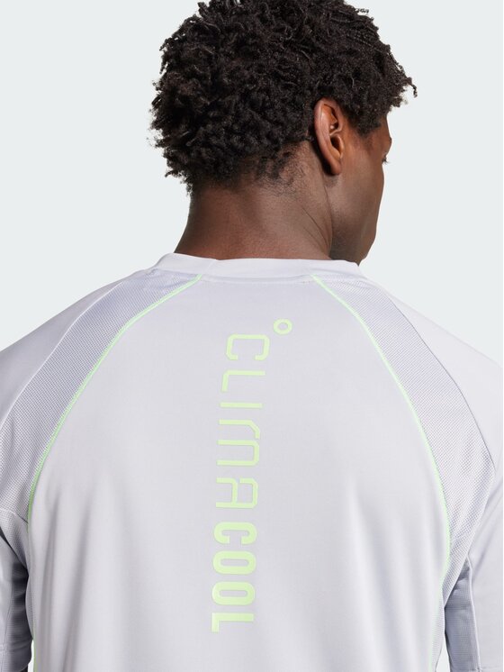 adidas adidas Koszulka techniczna Tech Apparel CLIMACOOL Tee Szary Regular Fit