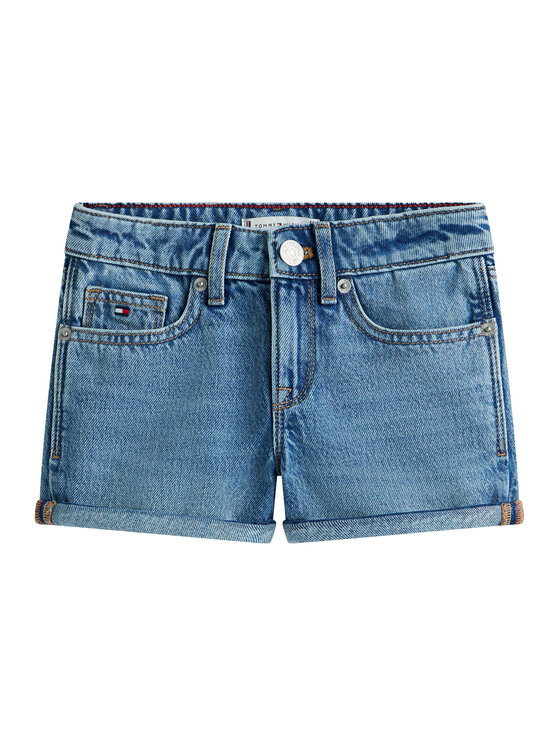Tommy Hilfiger Tommy Hilfiger Szorty jeansowe KG0KG09132 Niebieski Regular Fit