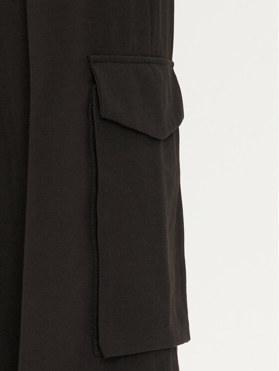HUGO Hugo Palazzo kelnės Himana 50518970 Juoda Regular Fit