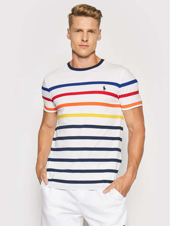 Polo Ralph Lauren Polo Ralph Lauren T-Shirt M Classics 2 710842793002 Bílá Custom Slim Fit