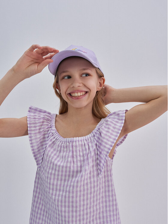 BIG STAR BIG STAR Bluzka kinga_500 Fioletowy Basic Fit