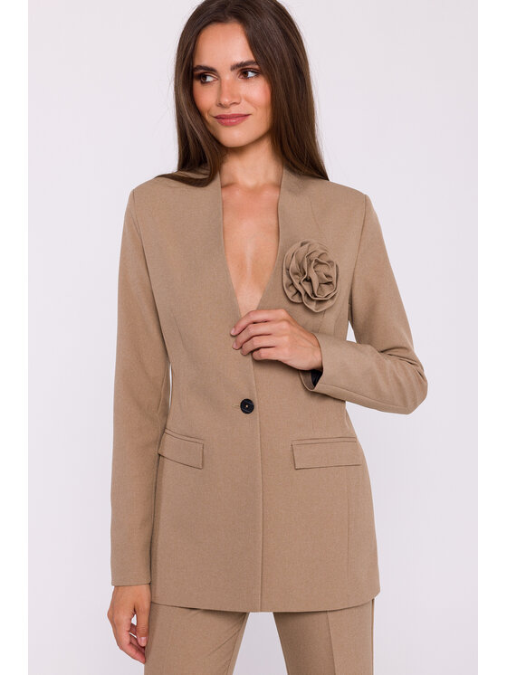 Stylove Stylove Marynarka S370 Beżowy Ladies Fit