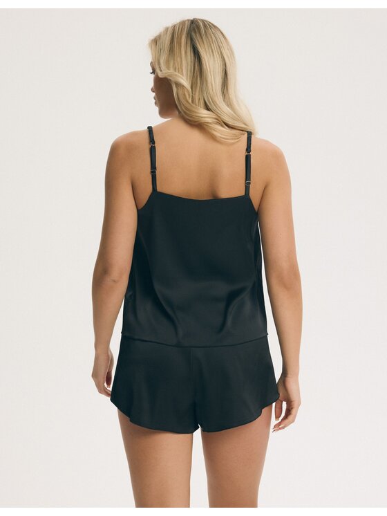 Esotiq Esotiq Piżama 44910 Czarny Regular Fit