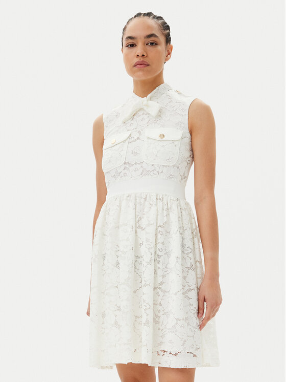 ARTIGLI ARTIGLI Coctailkleid ACAB000749 Weiß Regular Fit